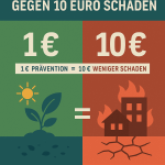 1 Euro Klimaschutz gegen 10 Euro Schaden